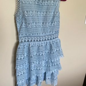 Blue lace dress